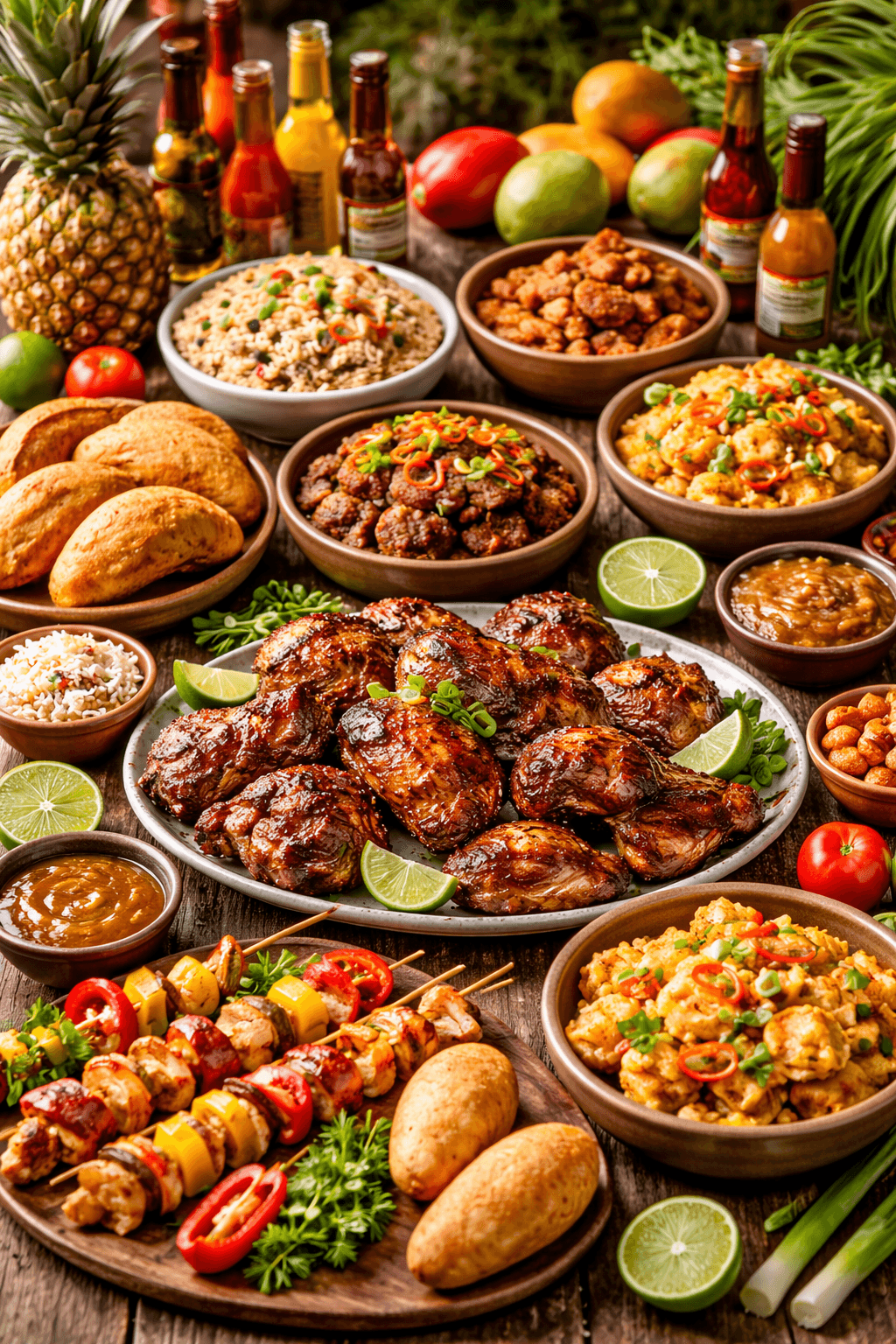 Caribbean chef cooking